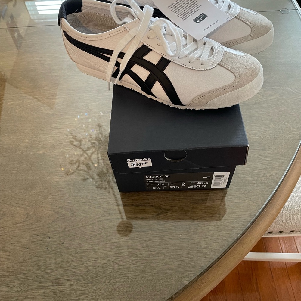 Onitsuka Tiger Mexico 66 White Black Sneakers